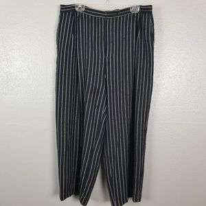 Ellen Tracy Straight Leg Striped Slacks Size 16